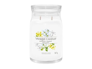 Yankee Candle Signature Midnight Jasmine velká sklenice 567g / doba hoření až: 90h