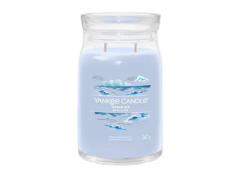 Yankee Candle Signature Ocean Air velká sklenice 567g / doba hoření až: 90h