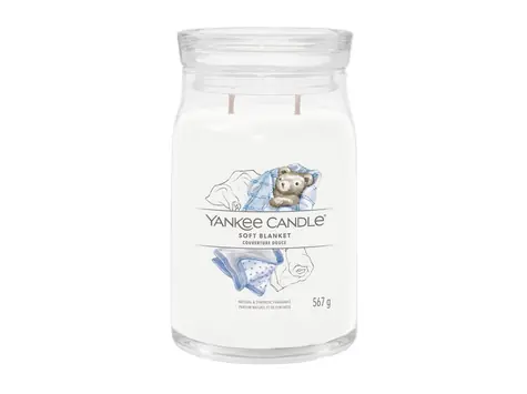 Yankee Candle Signature Soft Blanket velká sklenice 567g / doba hoření až: 90h