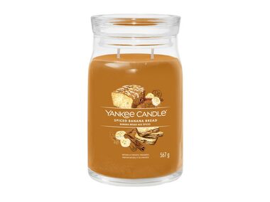 Yankee Candle Signature Spiced Banana Bread velká sklenice 567g / doba hoření až: 90h
