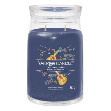 Yankee Candle Signature Twilight Tunes velká sklenice 567g / doba hoření až: 90h