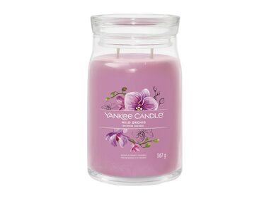 Yankee Candle Signature Wild Orchid velká sklenice 567g / doba hoření až: 90h