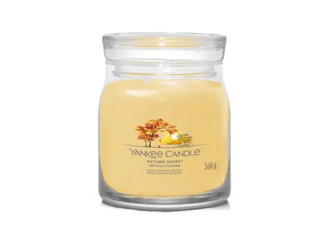 Yankee Candle Signature Autumn Sunset střední sklenice 368g / doba hoření až: 50 h