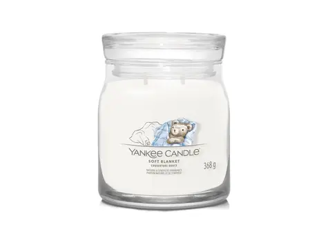 Yankee Candle Signature Soft Blanket střední sklenice 368g / doba hoření až: 50 h