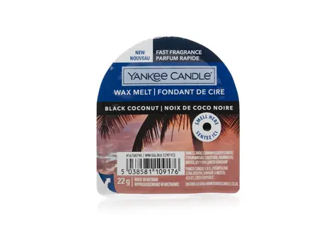 Yankee Candle Black Coconut vonný vosk do aromalampy 22g / doba hoření až: 8 h