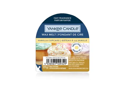 Yankee Candle Vanilla Cupcake vonný vosk do aromalampy 22g / doba hoření až: 8 h
