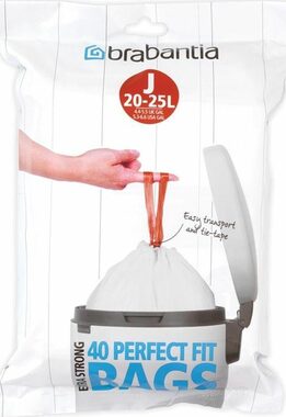 Brabantia PerfectFit Type J Sáčky do odpadkového koše 20-25 L / zatahovací / 40 sáčků
