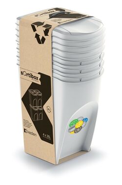PROSPERPLAST SORTIBOX 4 x 35 l popelavá / Odpadkový koš 