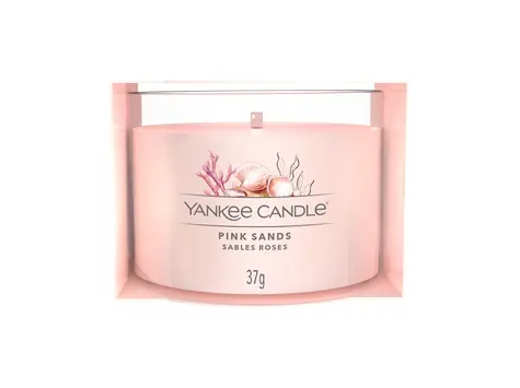 Yankee Candle Pink Sands 37g - Plněná votivní svíčka ve skle / doba hoření: až 10h