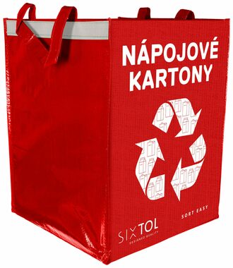 SIXTOL SORT EASY CARTON 36l  / Taška na tříděný odpad / 30x30x40cm