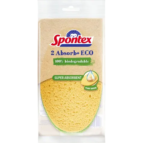 Spontex Absorb ECO houbička na nádobí (2 ks) 