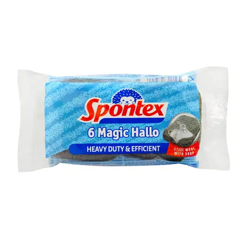 Spontex 6 Magic Hallo houbička na nádobí (6 ks) 