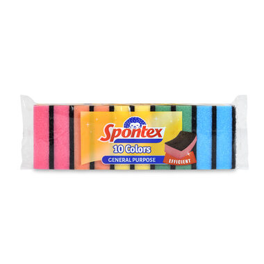 Spontex 10 Colors houbička na nádobí (10 ks) 