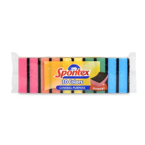 Spontex 10 Colors houbička na nádobí (10 ks) 