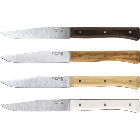 Opinel Facette 11 cm mix / Sada stolních nožů / 4 ks 