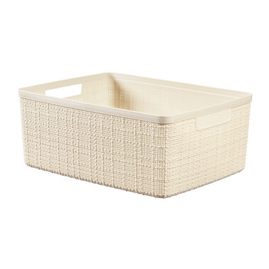 Curver Jute Úložný košík 12 l béžový / 36 x 28 x 15 cm