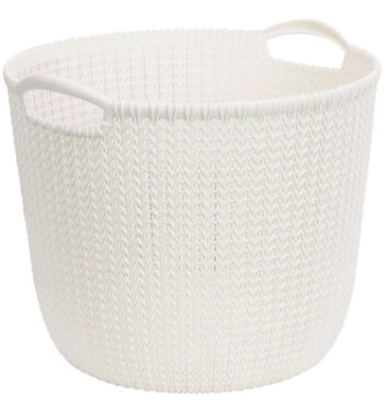 Curver Knit Koš na prádlo 30 l béžová / 40 x 39 x 33 cm