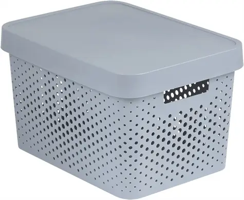 Curver Infinity Úložný box s víkem 17 l šedá / 36 x 27 x 22 cm  / doprodej