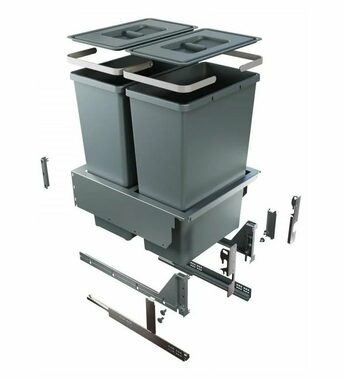 Elletipi BLOCK 2.0 35+12 L Vestavný výsuvný odpadkový koš / pro skříňky o šířce 45 cm