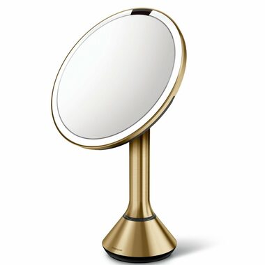 Simplehuman Sensor Touch / Kosmetické zrcátko / DUAL LED osvětlení /mosaz