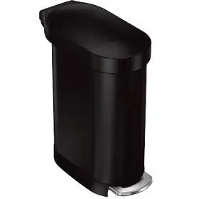 Simplehuman Slim Úzký pedálový odpadkový koš 45 l černá