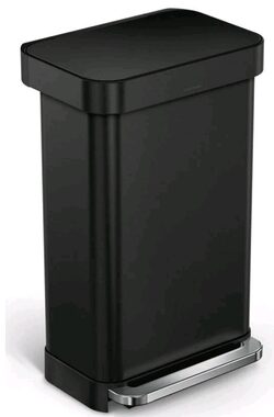 Simplehuman Pedálový odpadkový koš 45 l černá / kapsa na sáčky