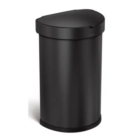 Simplehuman Bezdotykový odpadkový koš 45 l černá / půlkulatý / inteligentní sensor