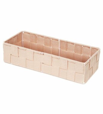 Compactor TEX - košík L růžová / Úložný organizér do zásuvky / 30 x 12 x 7 cm 