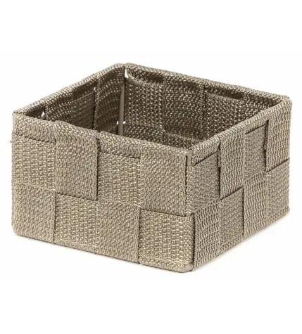 Compactor TEX - košík S Taupe (šedo-béžová) / Úložný organizér do zásuvky / 12 x 12 x 7 cm