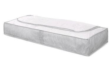 Compactor Boston Nízký textilní úložný box šedá / 107 x 46 x 16 cm 