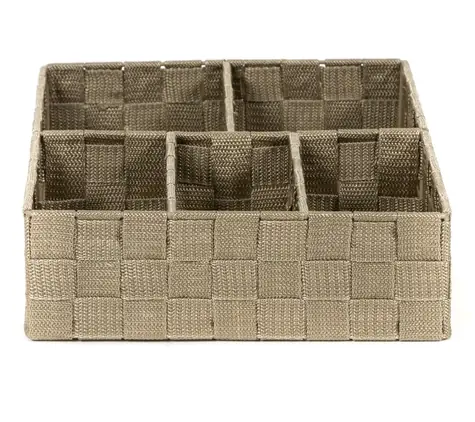 Compactor TEX Organizér na prádlo a doplňky - 5 dílný Taupe (šedo-béžový) / 32 x 25 x 8 cm