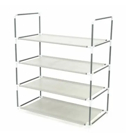 Compactor Salome Čtyřpatrový botník na 12 párů bot plast / 58.5 x 29.5 x 70.5 cm