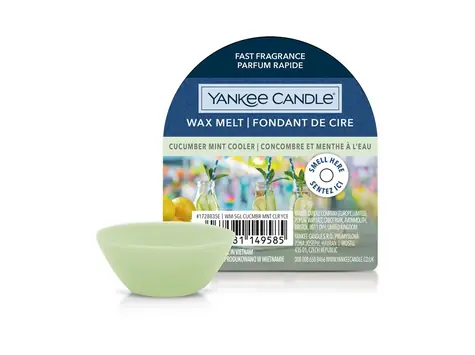 Yankee Candle Cucumber Mint Cooler vonný vosk do aromalampy 22g / doba hoření až: 8 h