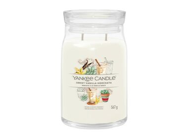 Yankee Candle Sweet Vanilla Horchata Signature velká sklenice 567g / doba hoření až: 90 h