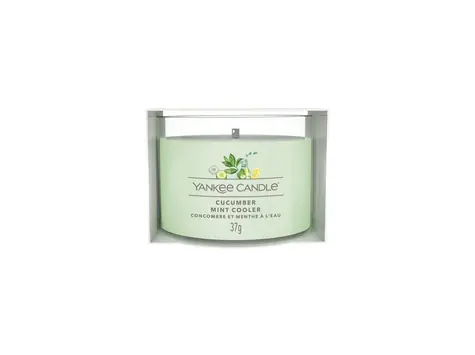 Yankee Candle Cucumber Mint Cooler votivní svíčka plněná ve skle 37g / doba hoření: až 10h