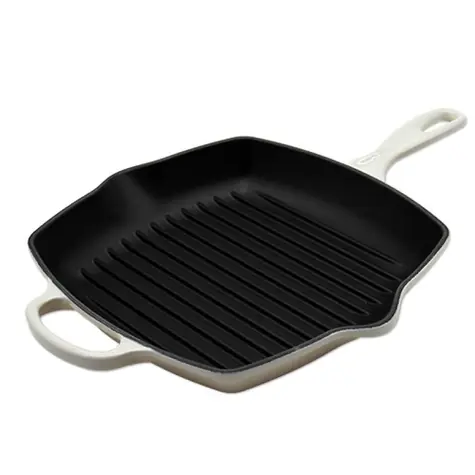 Le Creuset Signature Grilovací pánev 26 cm béžová