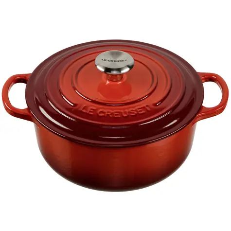 Le Creuset Signature Hrnec s poklicí 20 cm červená
