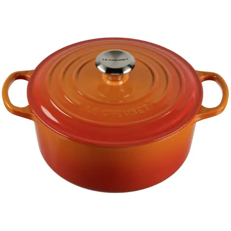 Le Creuset Signature Hrnec s poklicí 24 cm oranžová