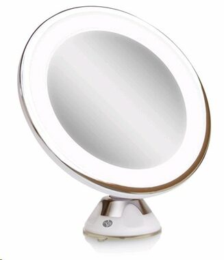RIO Multi-Use LED Makeup Mirror / Kosmetické zrcadlo / 5x zvětšení / LED osvětlení