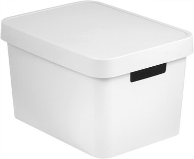 Curver Infinity Úložný box s víkem - Pevný 17 l bílá / 36 x 22 x 27 cm