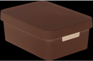 Curver Infinity Úložný box s víkem 11 l světle-šedá / 36 x 14 x 27 cm