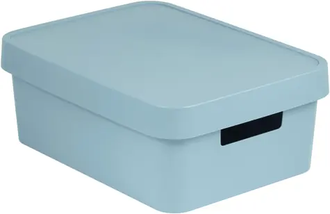 Curver Infinity Úložný box s víkem 11 l světle-šedá / 36 x 14 x 27 cm