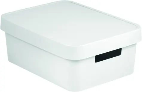 Curver Infinity Úložný box s víkem - Pevný 11 l bílá / 36 x 14 x 27 cm