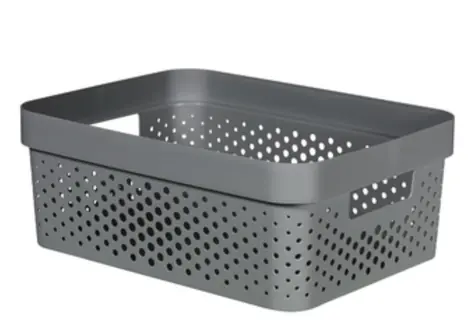 Curver Infinity Dots Úložný box 11 l šedá / 36 x 27 x 14 cm