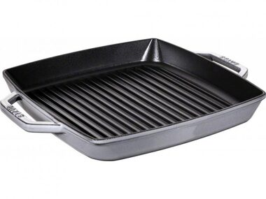 STAUB Squared Grill Pan 40511-785-0 Grilovací pánev 33 cm šedá