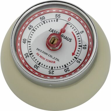 ZASSENHAUS 72334 Speed Retro Kuchyňská magnetická minutka béžová / průměr 7 cm