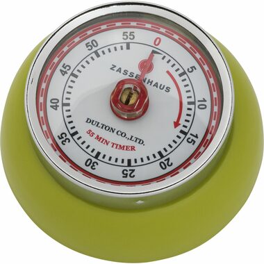 ZASSENHAUS 72259 Speed Retro Kuchyňská magnetická minutka zelená / průměr 7 cm