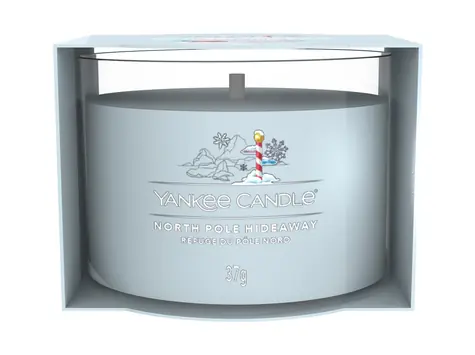 Yankee Candle North Pole Hideaway votivní svíčka plněná ve skle 37g / doba hoření: až 10h