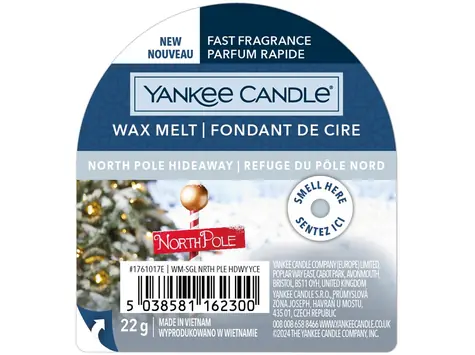 Yankee Candle North Pole Hideaway vonný vosk do aromalampy 22g / doba hoření až: 8 h
