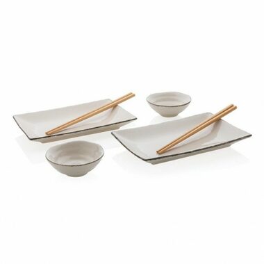Ukiyo Jídelní set na sushi pro dva bílá / 2ks 